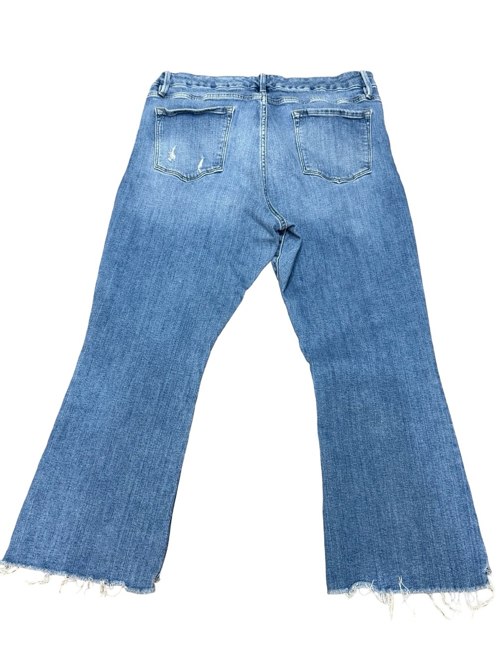 👖 FRAME Le Crop Mini Boot Raw Step‎ Hem Jeans Size 34 Dark Wash - Picture 11 of 15